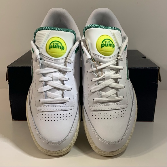 🍏 [BRAND NEW] REEBOK CLUB C 85 PUMP GLEN GREEN MENS SHOES SIZE 8 SNEAKERS 🍏 - Picture 8 of 13